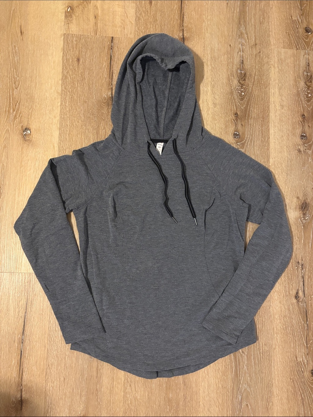 Charcoal Grey Athletic Pullover Hoodie